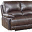 Causeuse inclinable manuelle en similicuir de 65 po et 65 po Hegarty-1828103191