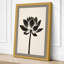Lotus in Black Botanical - Wrapped Canvas-367083952-367083955