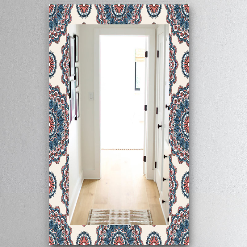 Miroir mural oriental, H 39,4 po x l 29,5 po