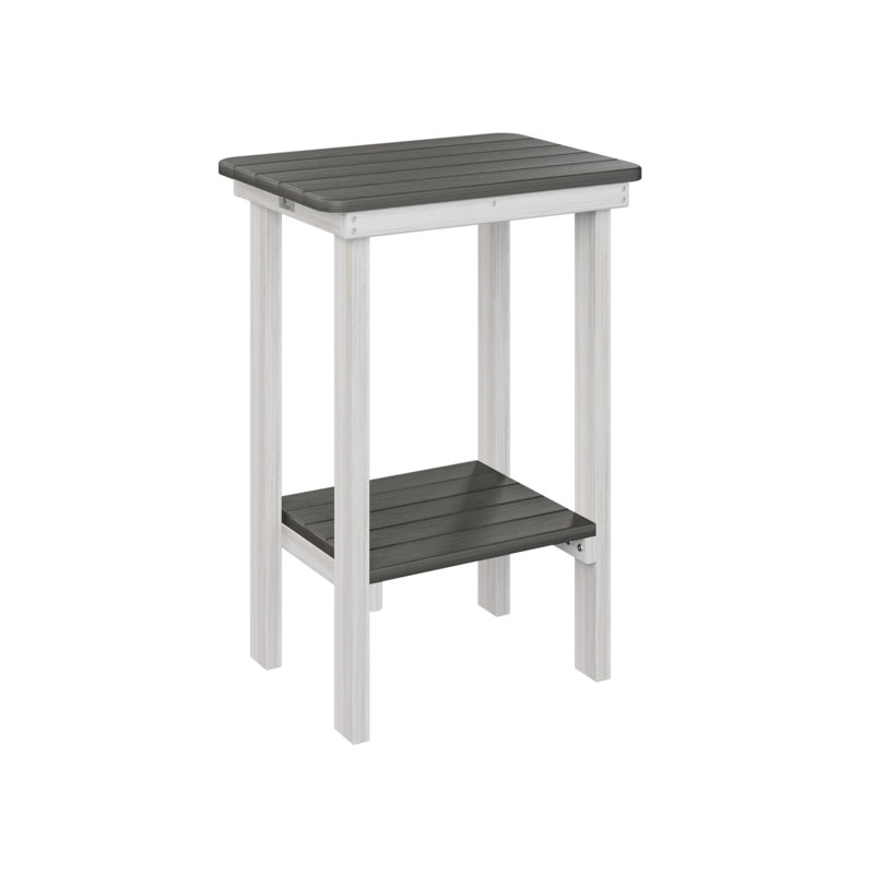 Berlin Gardens Rectangular End Counter Table, Coastal Gray, Seashell