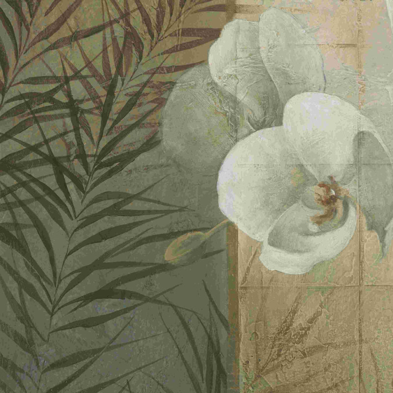 Spa Orchids - peinture sur toile tendue, H 12 po x l 12 po