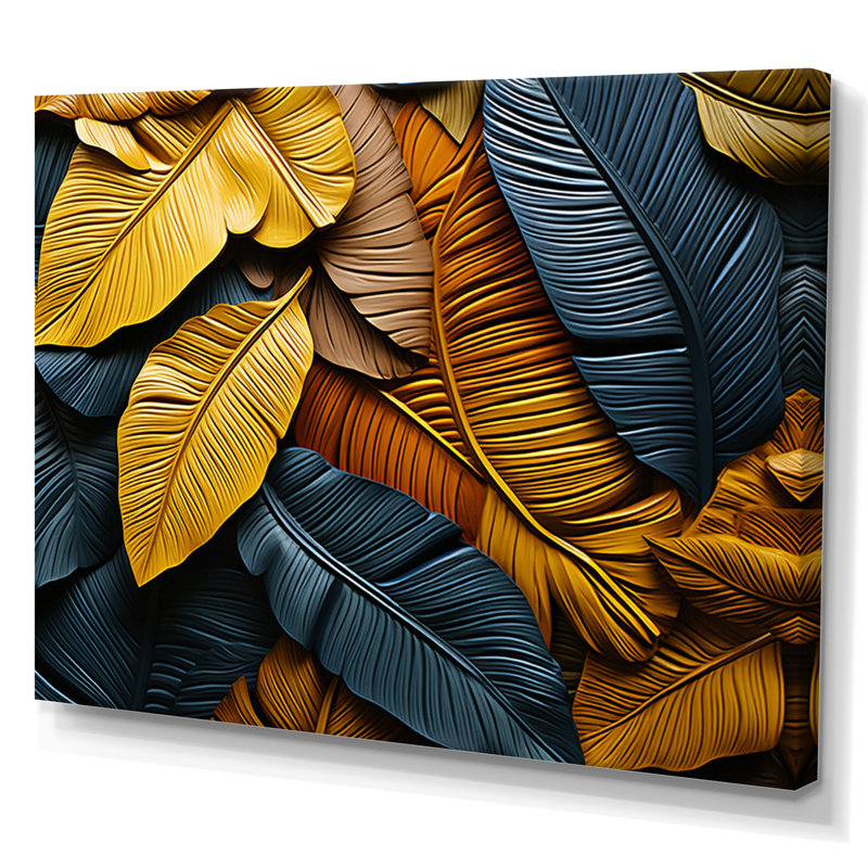 «Vibrant Leafs Field» sur impression sur toile, H 12 po x l 20 po x P 1 po, Toile tendue