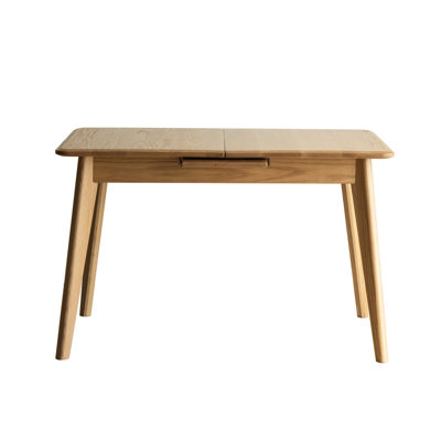 - Grade Solid Oak Rectangular Dining Table, Extendable To Seat 10, Rounded Corners, Stable Structure Table With Telescopic Function, Seats 6 8, Natura
