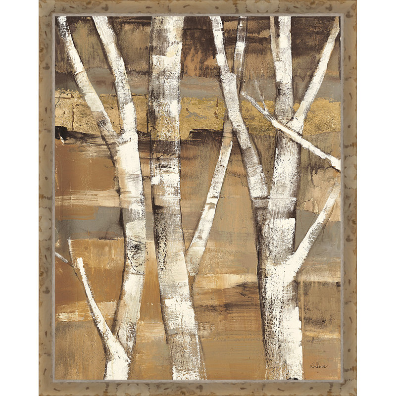 « birches i », reproduction d’art encadrée