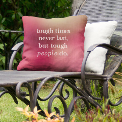 Outdoor Reversible Throw Pillow