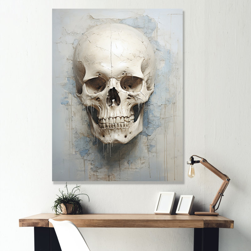 «Skull Elegance Portrait», reproduction sur toile, Toile tendue, 20" H x 12" W