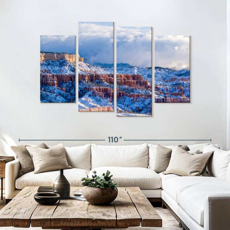Paysage d'hiver Alvord Bryce Canyon, H 54 po x l 84 po