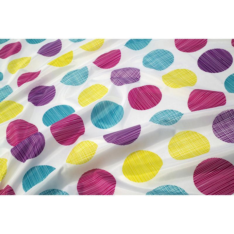 Textured Dots Shower Curtain