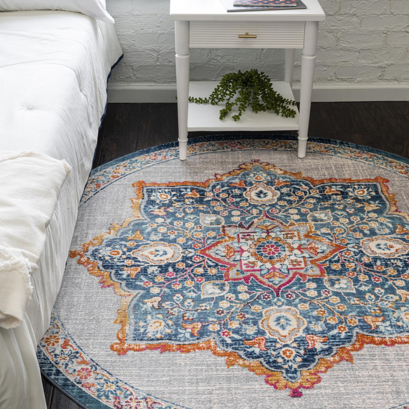 Oriental Indoor Rug, Round 3'7"