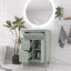 Ensemble de meuble-lavabo en bois massif et en bois massif avec 3 tiroirs et une tablette réglable-1187293278