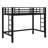 Heavy-Duty Metal Loft Bed With Integrated Ladder And Safety Guardrails-689479019