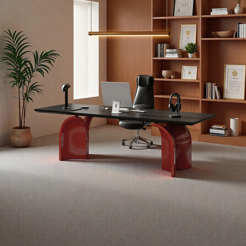Bureau simple et moderne, H 28,74 po x l 55,12 po x P 27,56 po