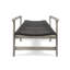 Chaise longue en bois et osier Hampton