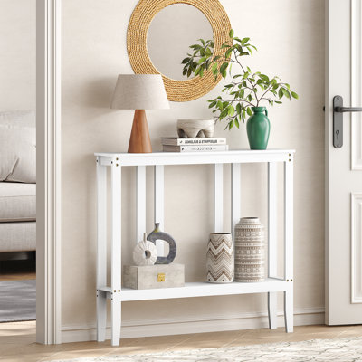 36.2" Bamboo Console Table Sofa Table