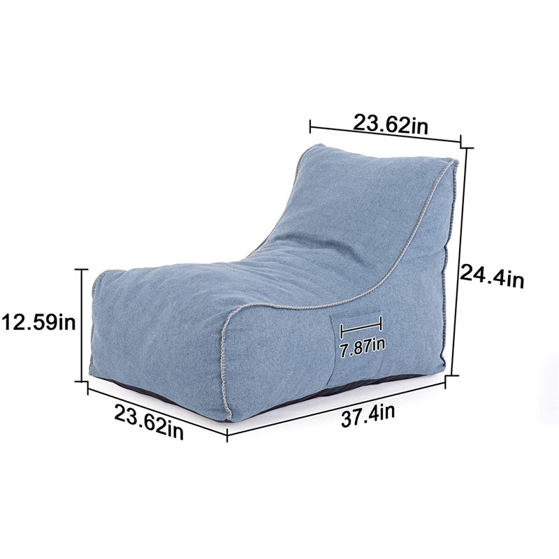 Chaise de jeu de plancher, Bleu marine