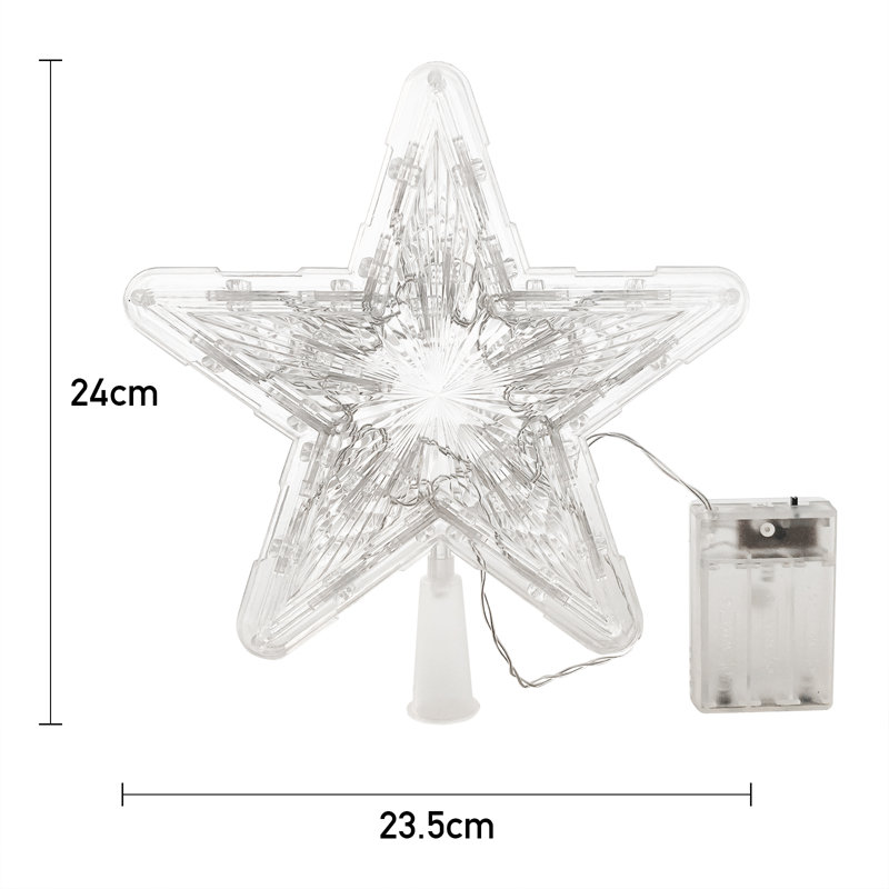 24cm Polyethylene Plastic Tree Topper