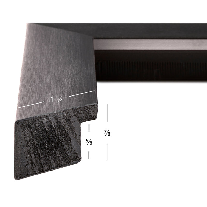 Ensemble de cadres muraux 4 pièces Spearman, 24 po x 30 po, Gris anthracite
