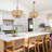 5 - Light Coastal-Inspired Dimmable Rattan Double Drum Candle Style Chandelier-704598110