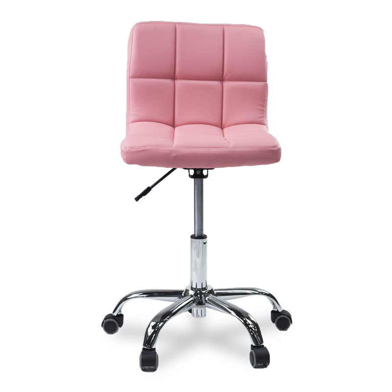 Chaise de travail réglable en hauteur Estephanie, Rose
