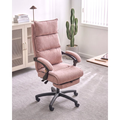 Beliani EATON Chenille Executive Chair with Headrest