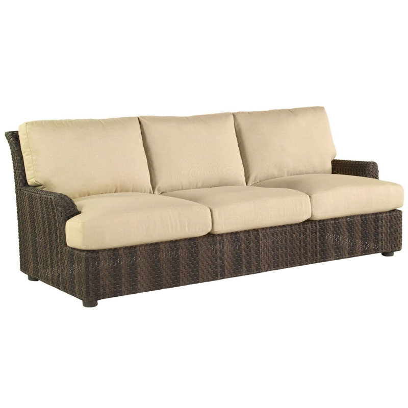 Aruba Outdoor 3 - Seat Patio Sofa, Augustine Gravel