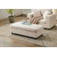 Chaise longue d'intérieur avec repose-pieds et coussins amovibles-862497327