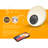 Digital Electric Tabletop Clock with Alarm in White