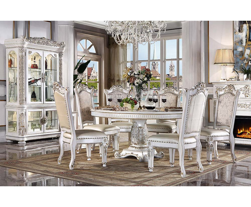 Table de salle à manger Vendome, Blanc