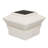 White Solar Powered Integrated LED Fence Post Cap Light Pack