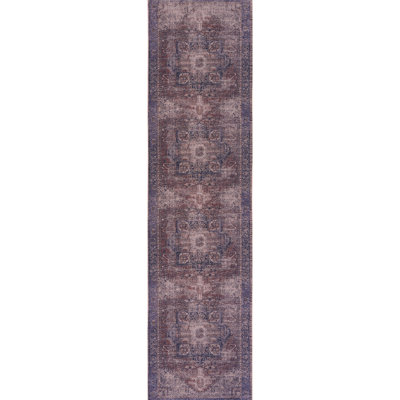 2'6''X10' Washable Area Rug Runner, Low-Pile Non-Slip Non-Shedding For Bedroom, Living Room, Kitchen  Burgundy  - Comfort Provider Runner 2'6''X10', Non-Shedding, Effortless To Clean