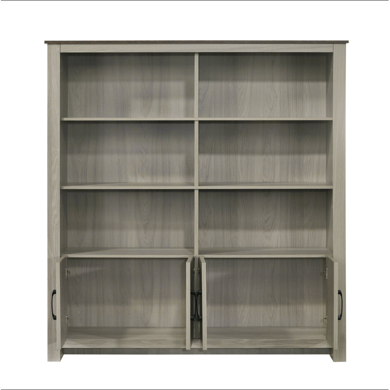 Bibliothèque en chêne gris Nyla