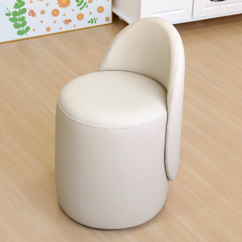 Manufactured Wood Accent Stool, White