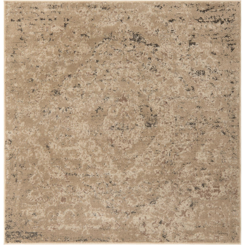 Cantrell Oriental Indoor Rug, Square 7'10"