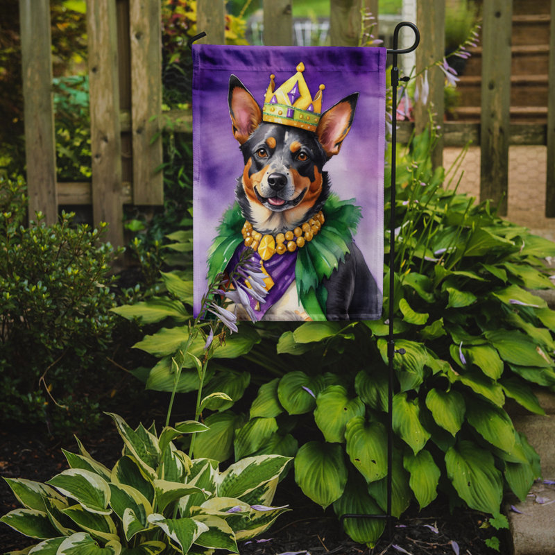 Drapeau de jardin double en polyester H 15,5 po x l 11,25 po