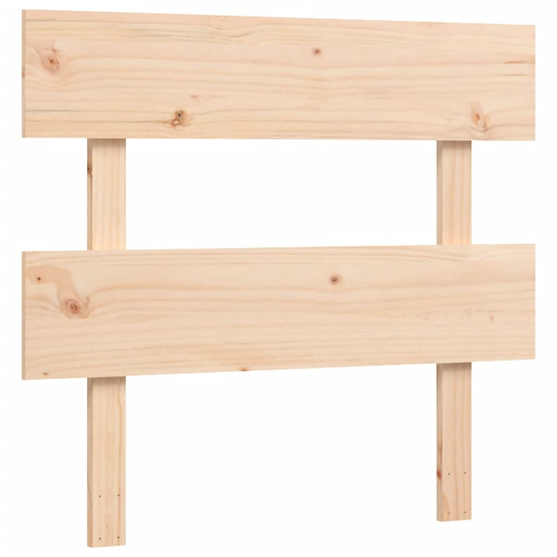 Bed Frame with Headboard, Brown, European Kingsize (160 x 200cm)