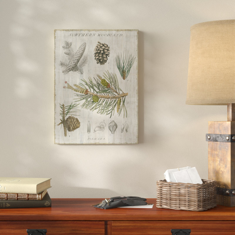 «Woodland Chart III», impression sur toile tendue, H 19 po x l 14 po x P 2 po
