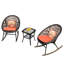 Chaise berçante d'extérieur avec coussins Baum-1227984766