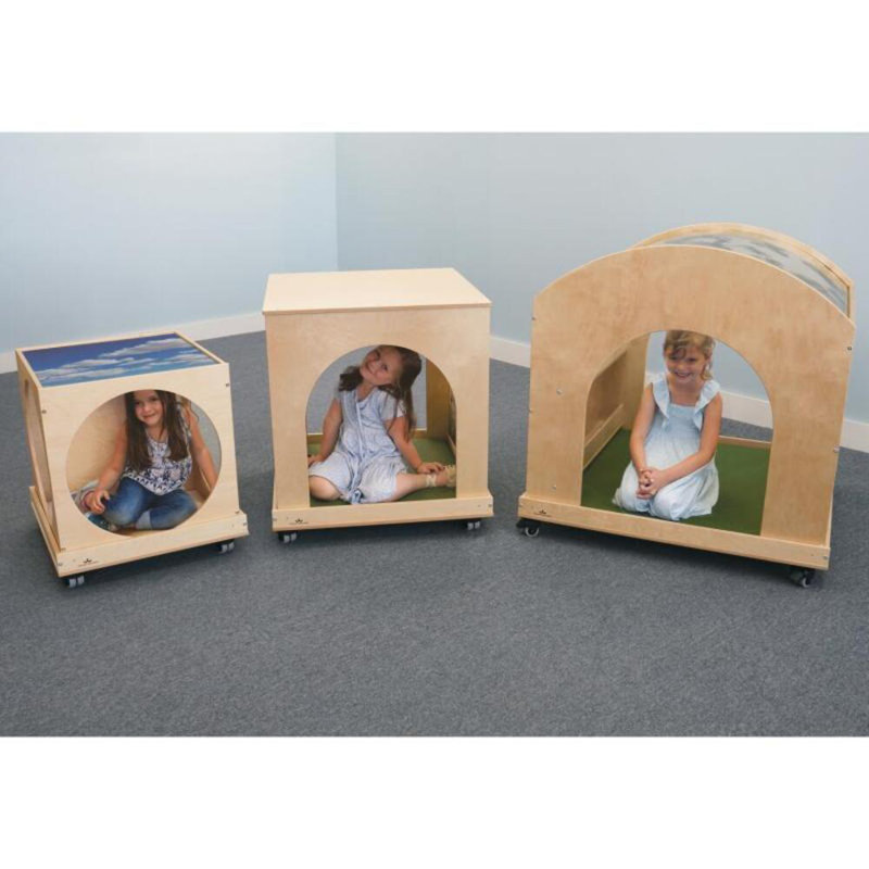 Petit chariot à petits cubes, H 6,25 po x l 30,5 po x P 31,5 po