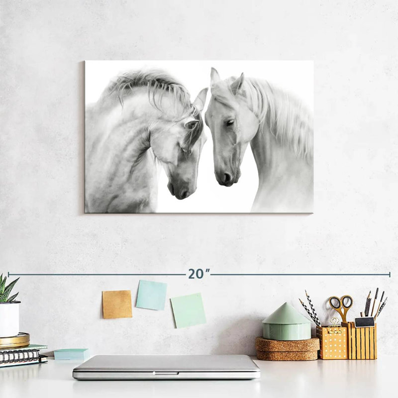 Brampt Horses Courting, 8" H x 12" W