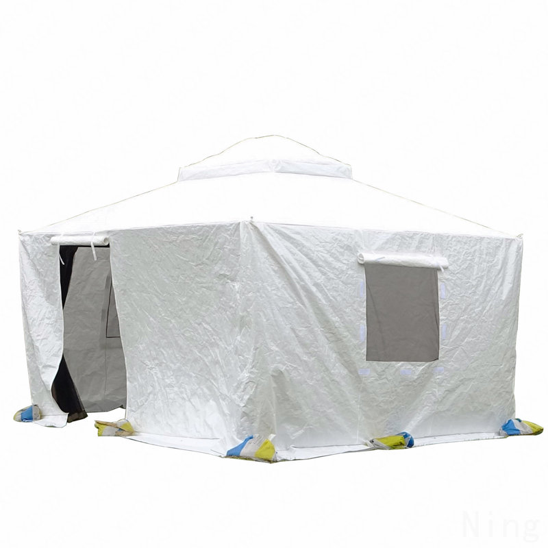 12X12FT Gazebo Cover, Waterproof For Outdoor Use With Sidewalls & Mesh Windows (No Frame), 121.2" H x 144" W x 144" D