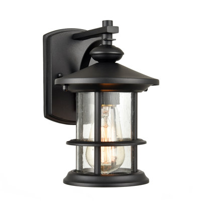 Verre bullé noir mat H 9,6 po Destany