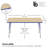 Laminate Adjustable Rectangle 6 Students Activity Table-92312064