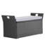 Banc de rangement extérieur PE Rotin 40Gal Deck Box