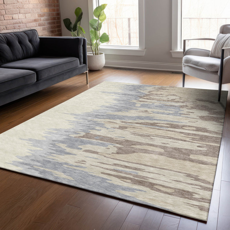 Tapis intérieur / extérieur beige Meleya , 5' x 7'6"