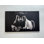 Reproduction d'art moderne sur verre trempé moderne, œuvre d'art sur toile noire 1P