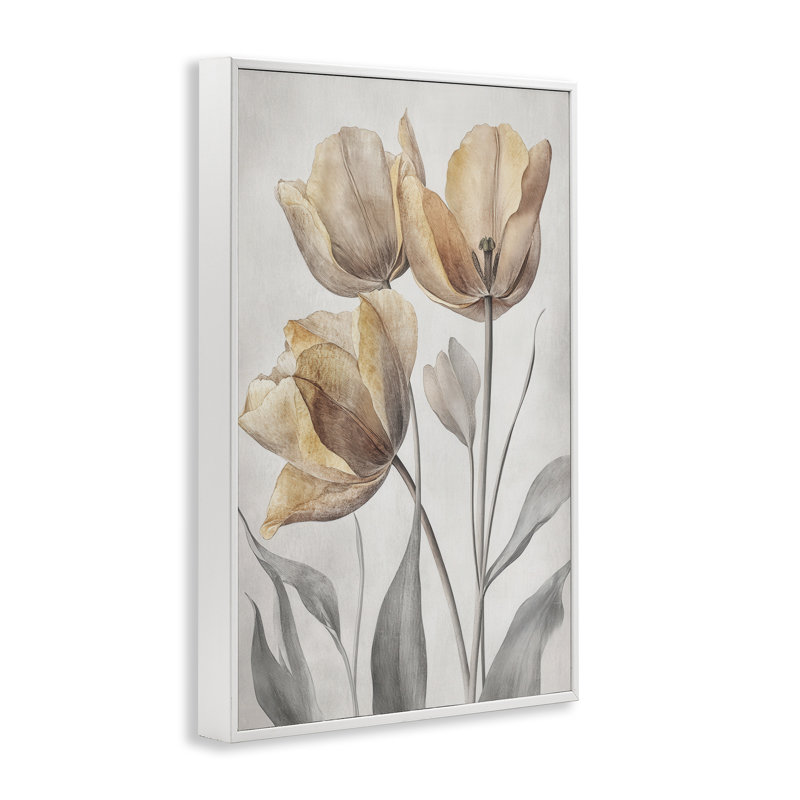 Giclée encadrée, coquelicots pressés, fleurs par Petal Prints Design, H 30 po x l 20 po