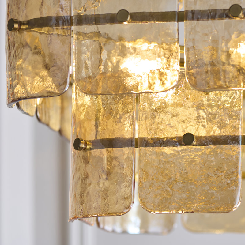 Unique / Statement Chandelier, Champagne Glass, 6 Light