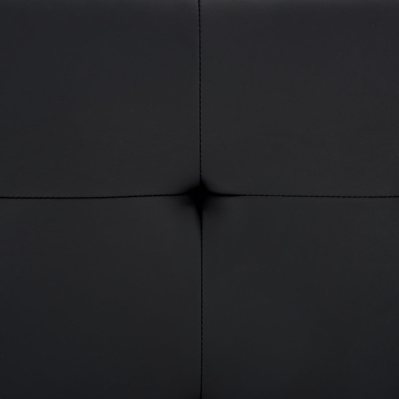 Repose-pieds Halewood, Similicuir noir
