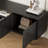 71" Mid-Century Modern TV Stand, Brown Wood Media Console for Living Room, Pre-Assembled with Easy Setup (Attach Legs Only)-1163318035