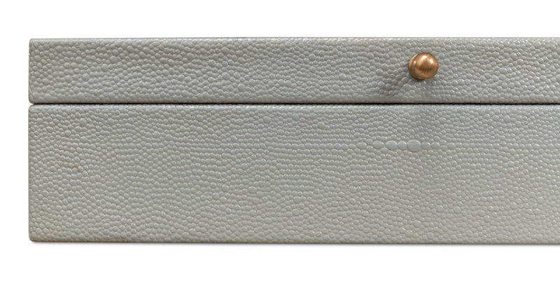 Gatsburg Handmade Decorative Box, Light Gray